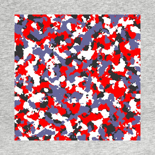 Camouflage Red White by Tshirtstory